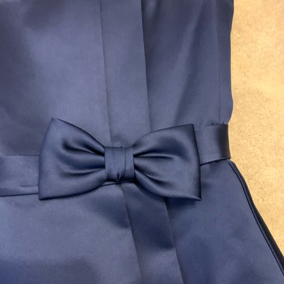 Fancy strapless navy dress - Picture 8 of 12